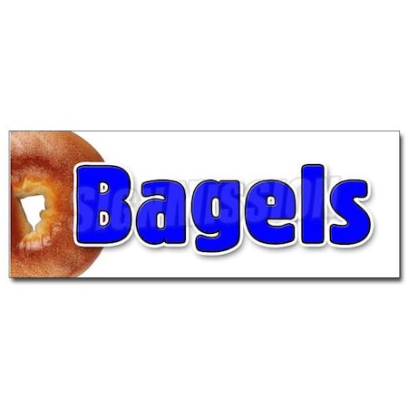 Signmission BAGELS 1 DECAL sticker made fresh daily baked water bialys new york style, D-48 Bagels 1 D-48 Bagels 1